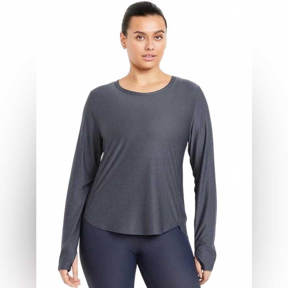 Old Navy Cloudmotion Base Layer Top Blue long sleeve shirt Size L